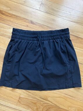 Athleta Black Athletic Skort with Elastic Waistband